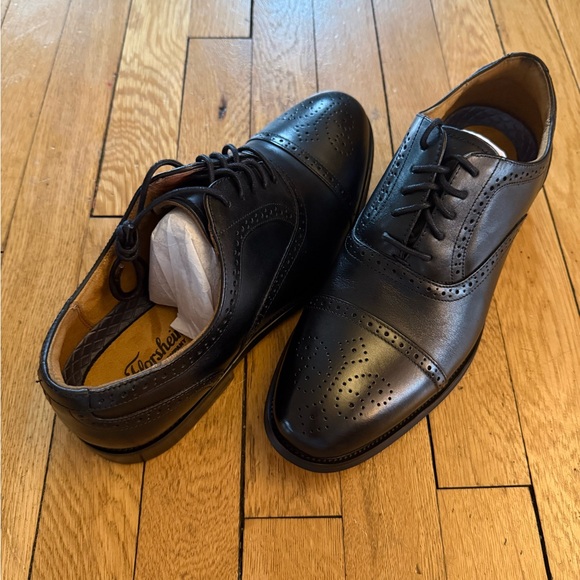 NIB Florsheim Black Smooth Leather Oxfords Black Size 9.5W main image 14